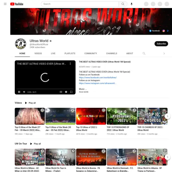 Ultras World - YouTube